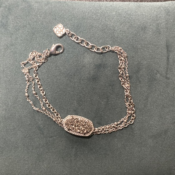 Kendra Scott Jewelry - Kendra Scott Silver chain Bracelet in Platinum drusy